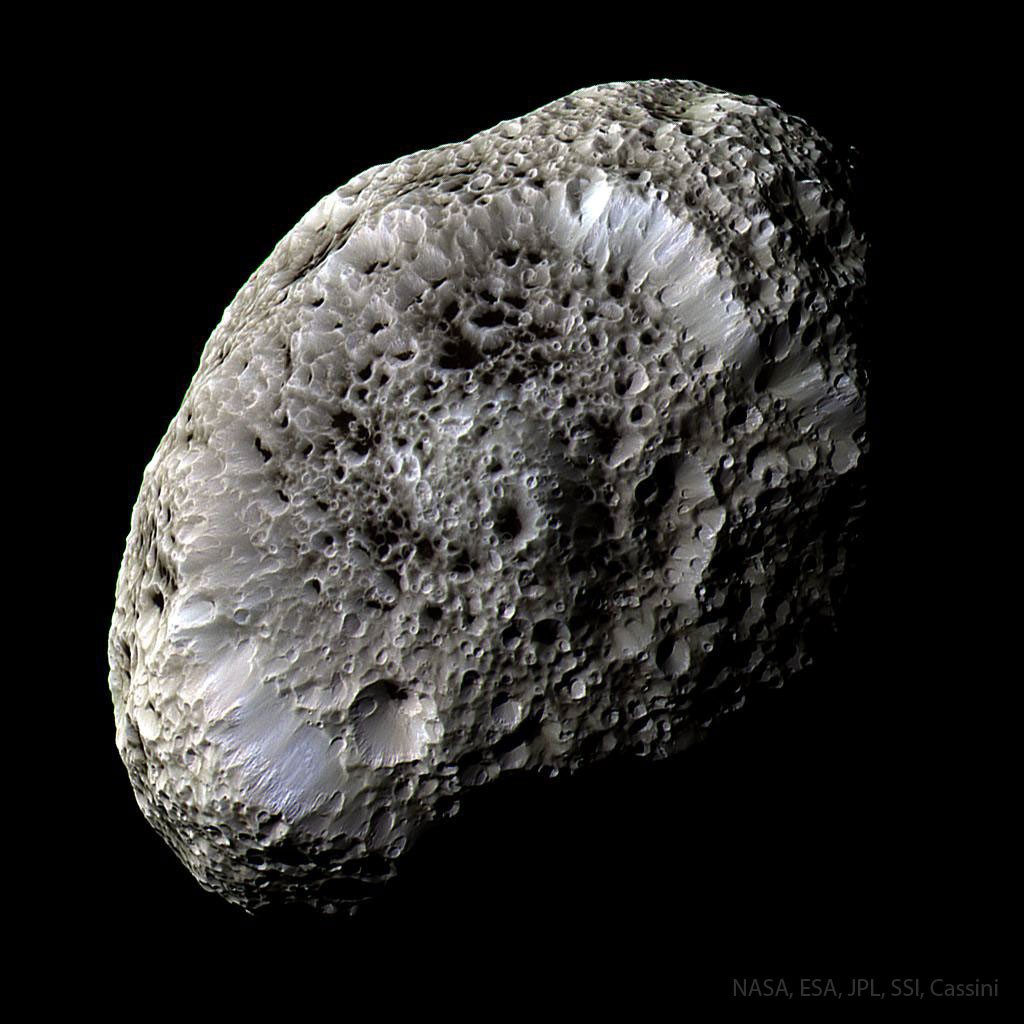 Saturn's Hyperion: A Moon with Odd Craters — APOD for 2023-03-12