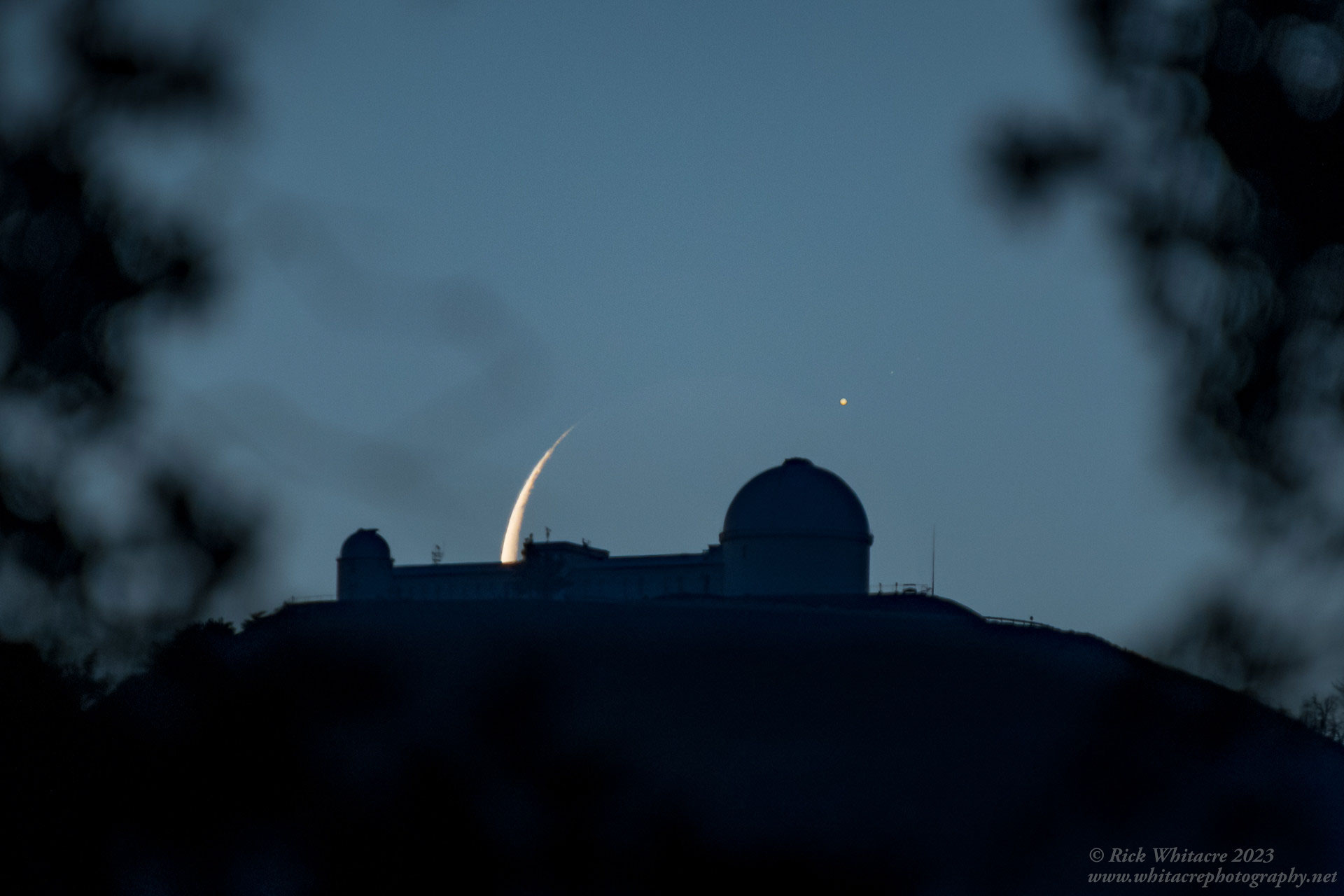 APOD: 2023 May 24 – Observatory Aligned with Moon Occulting Jupiter