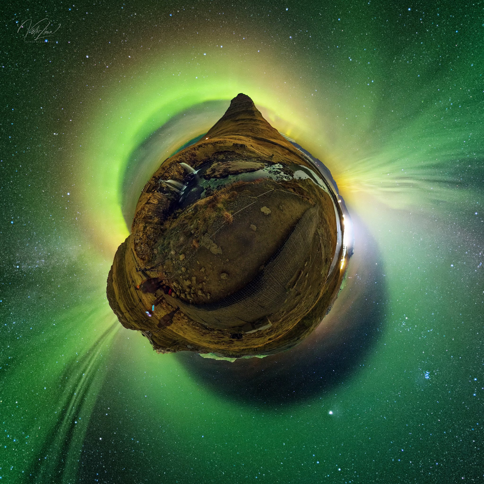 APOD: 2023 November 25 – Little Planet Aurora