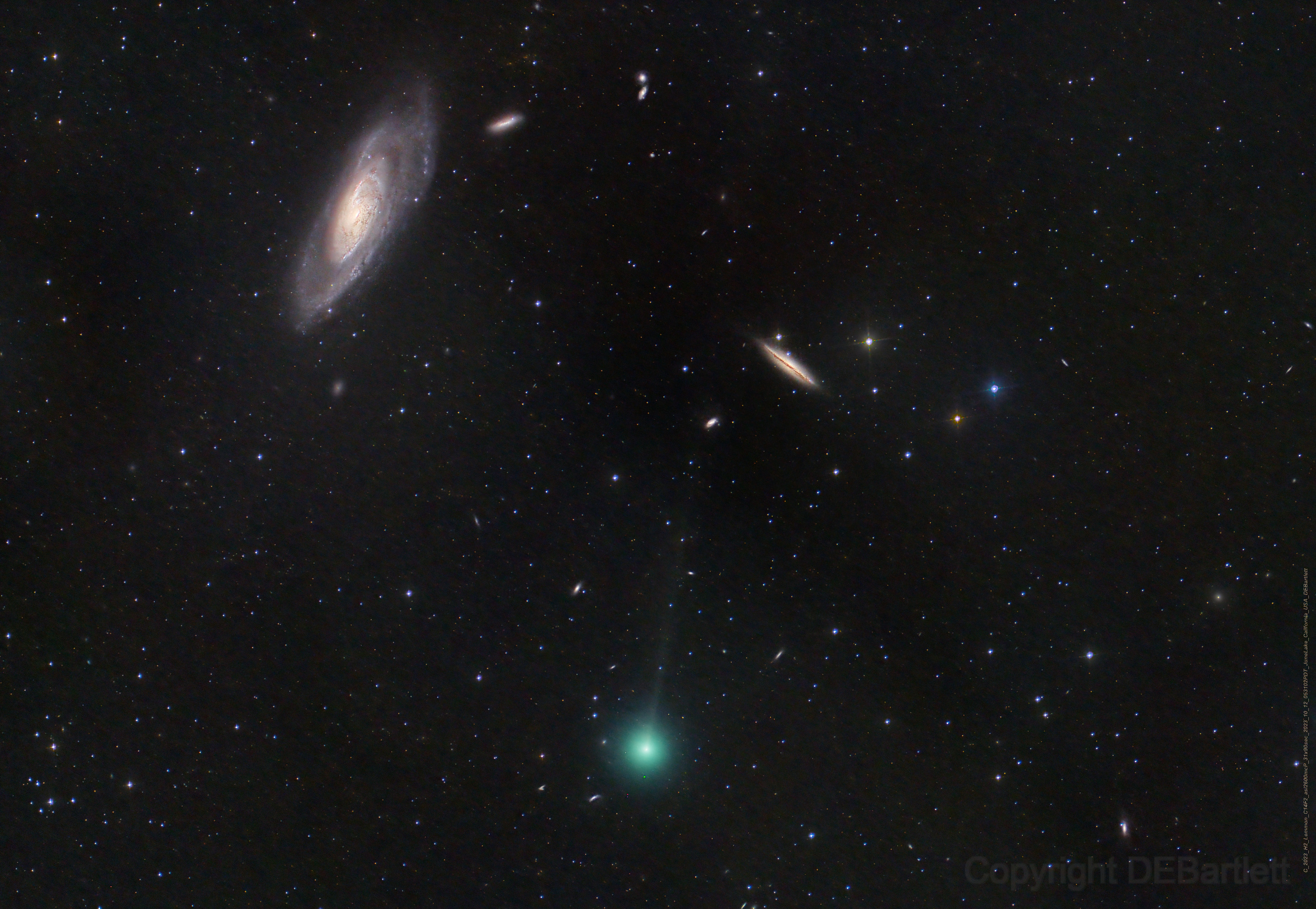 APOD: 2023 October 20 – Galaxies and a Comet