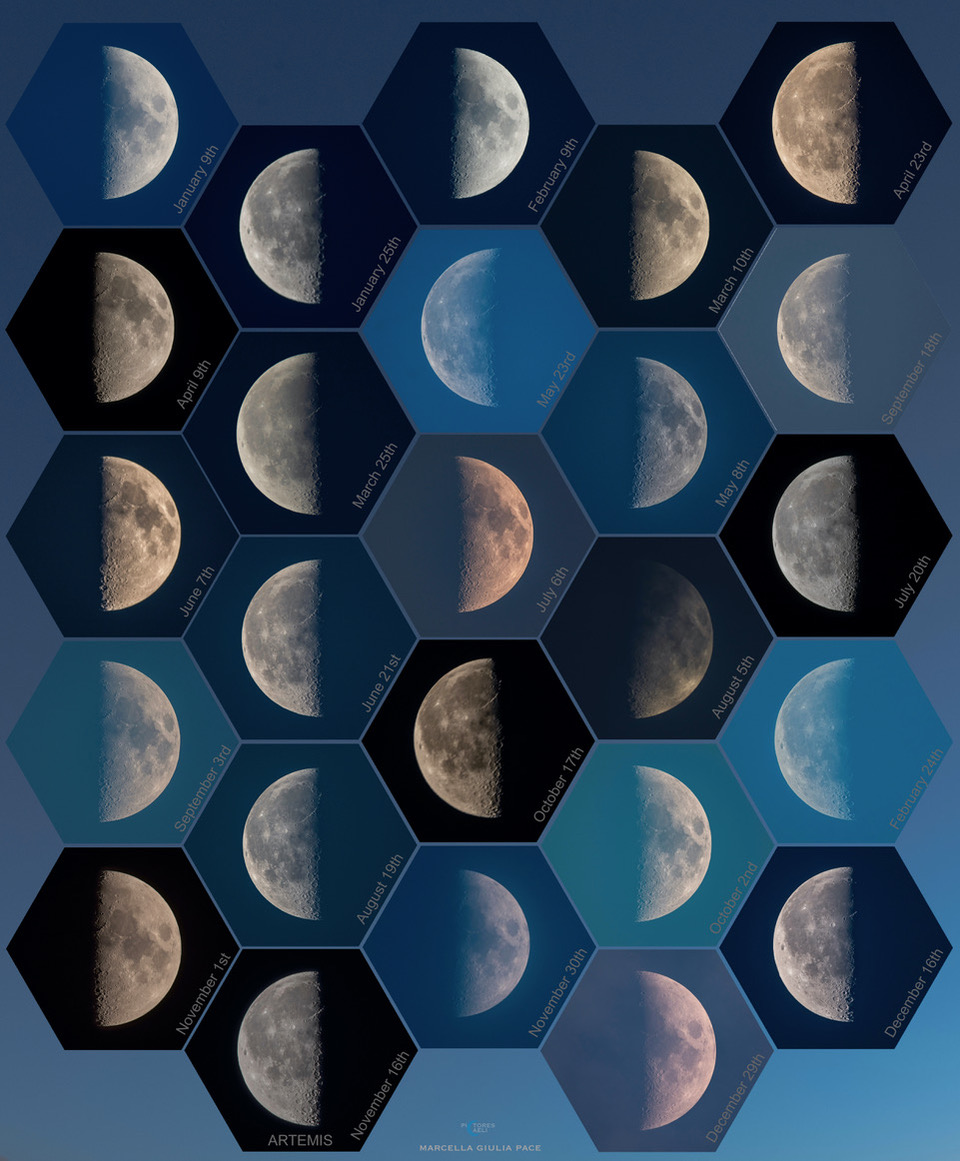 APOD: 2023 October 21 – Quarter Moons