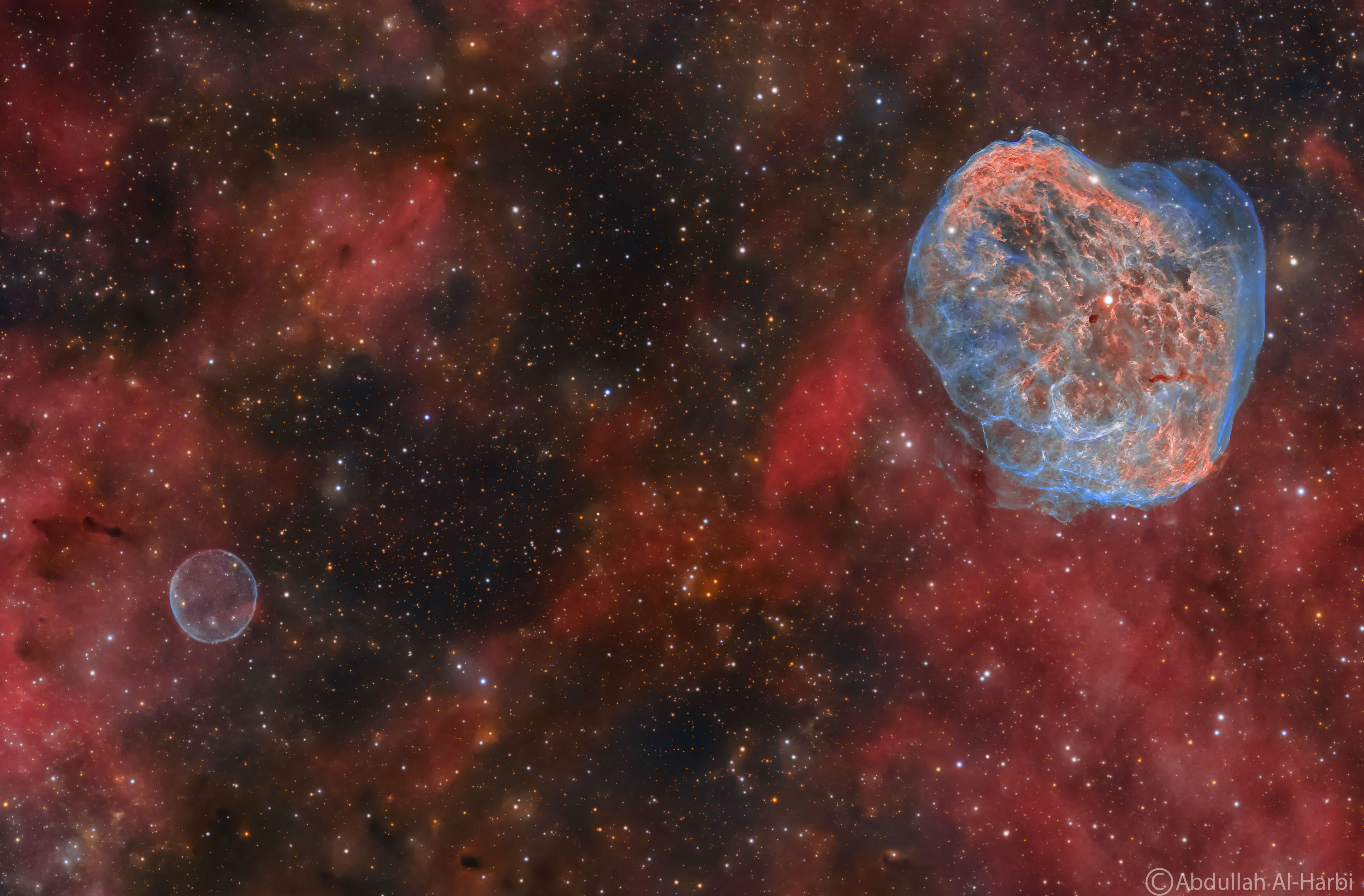 APOD: 2023 September 4 – Cygnus: Bubble and Crescent
