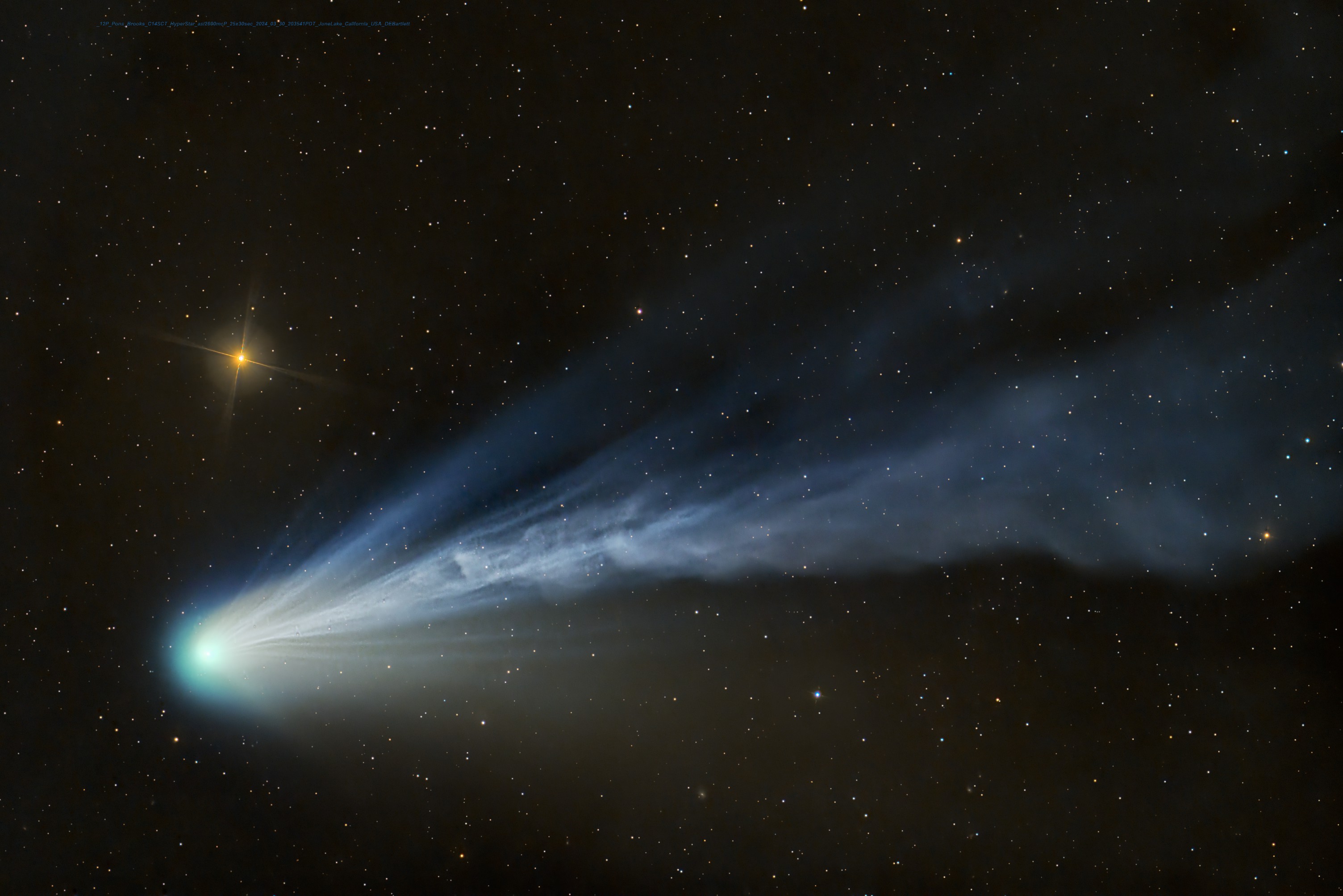 APOD: 2024 April 4 – Comet Pons-Brooks at Night