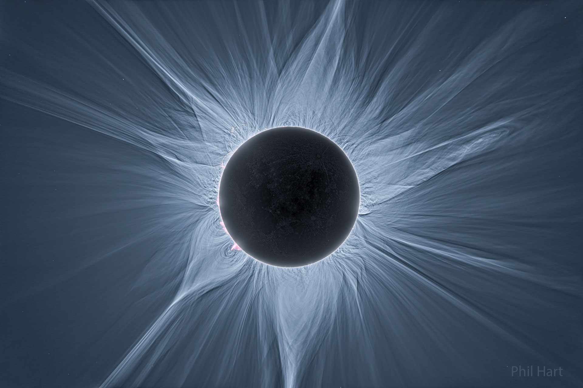 APOD: 2024 April 2 – Detailed View of a Solar Eclipse Corona