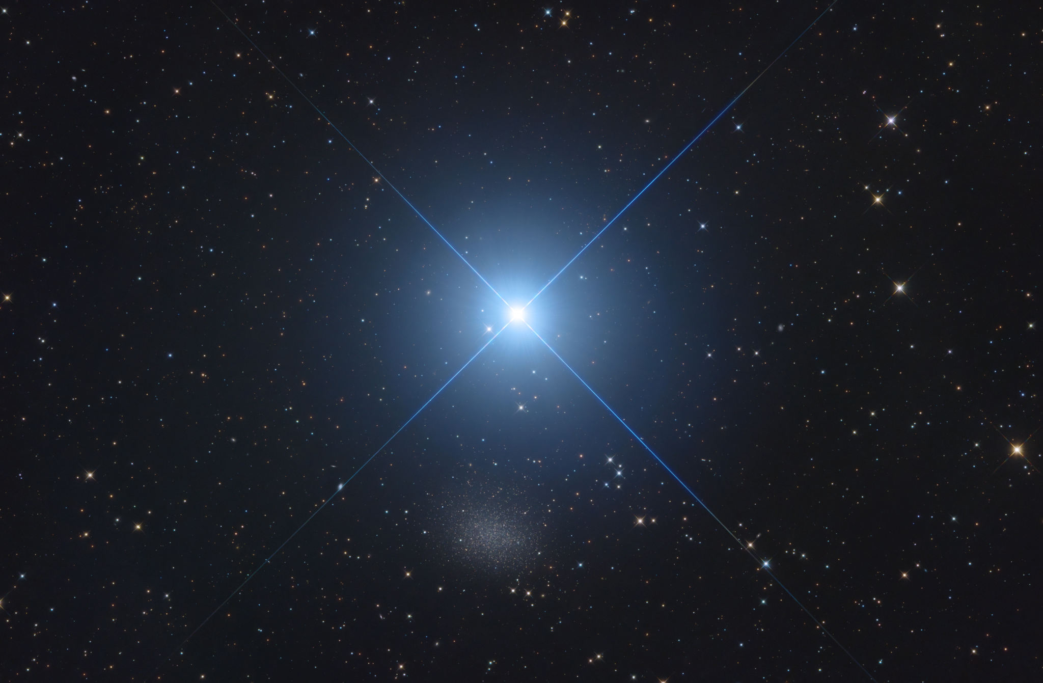 APOD: 2024 April 26 – Regulus and the Dwarf Galaxy