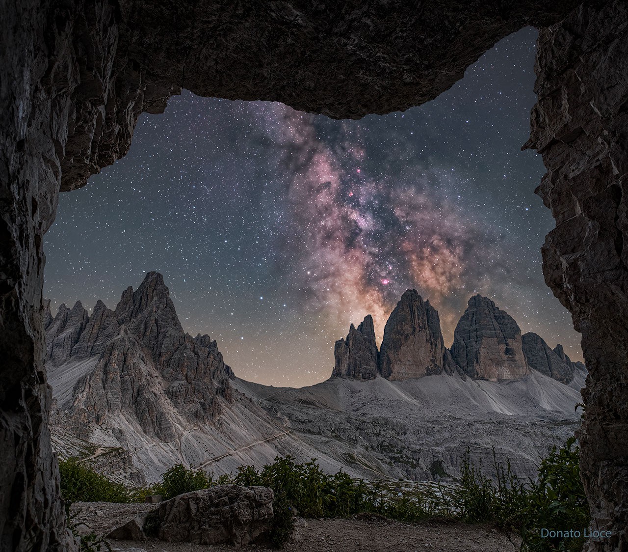 Milky Way Behind Three Merlons — APOD for 2024-08-07