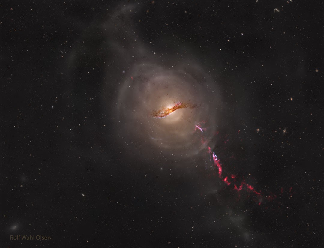 The Shells and Jets of Galaxy Centaurus A — APOD for 2024-12-11