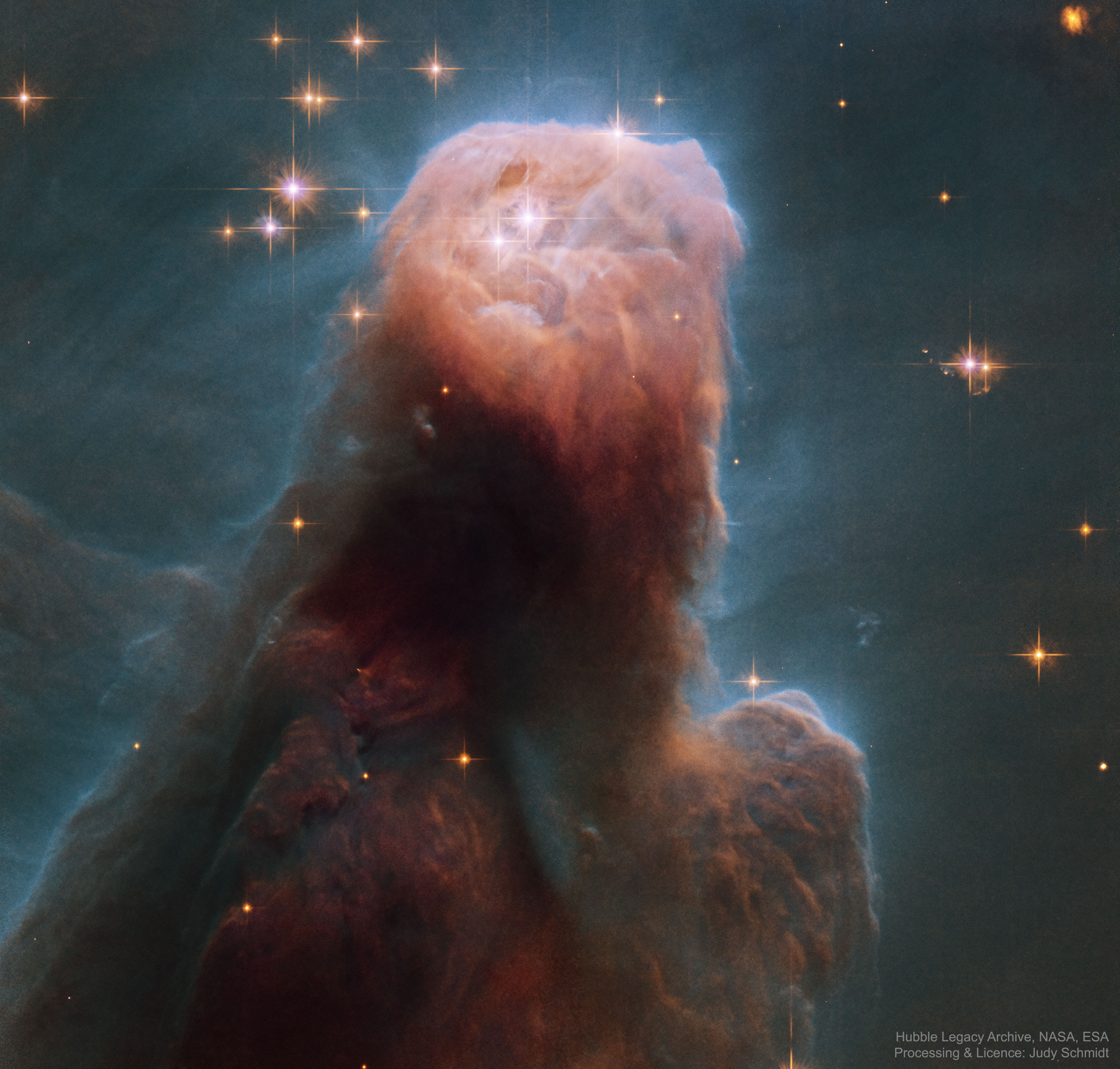 APOD: 2024 February 4 – The Cone Nebula from Hubble