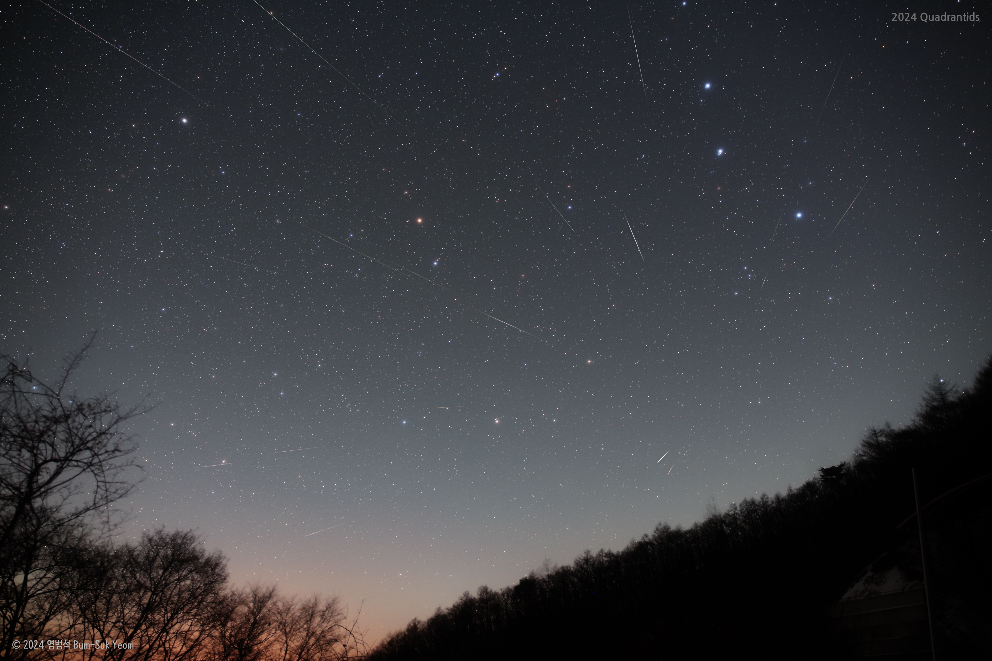 APOD: 2024 January 11 – Quadrantids of the North
