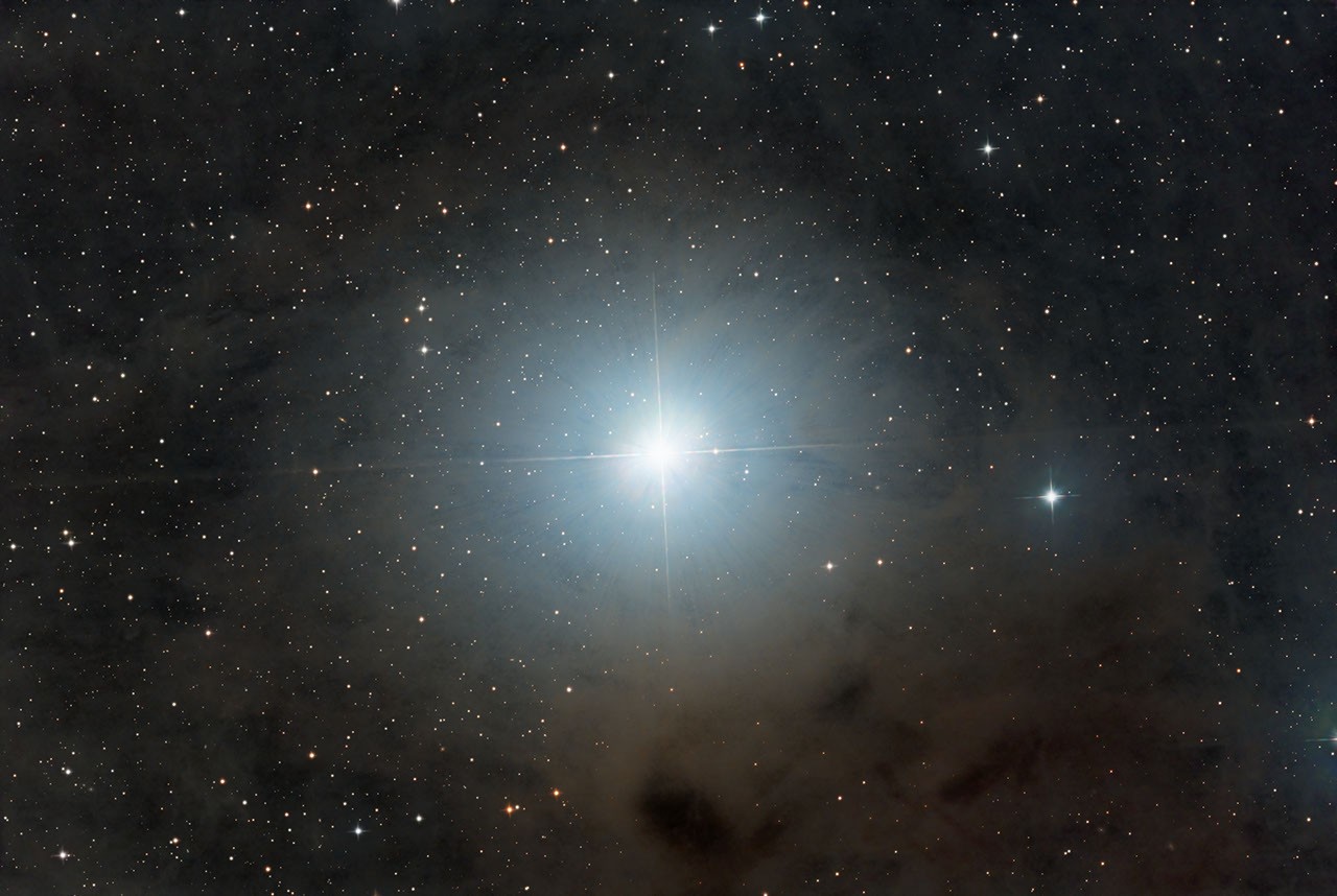 Epsilon Tauri: Star with Planet — APOD for 2024-01-26