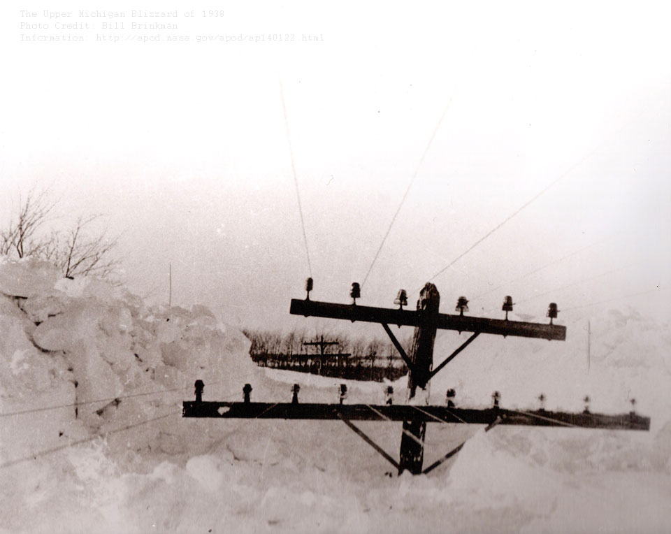 APOD: 2024 January 21 – The Upper Michigan Blizzard of 1938