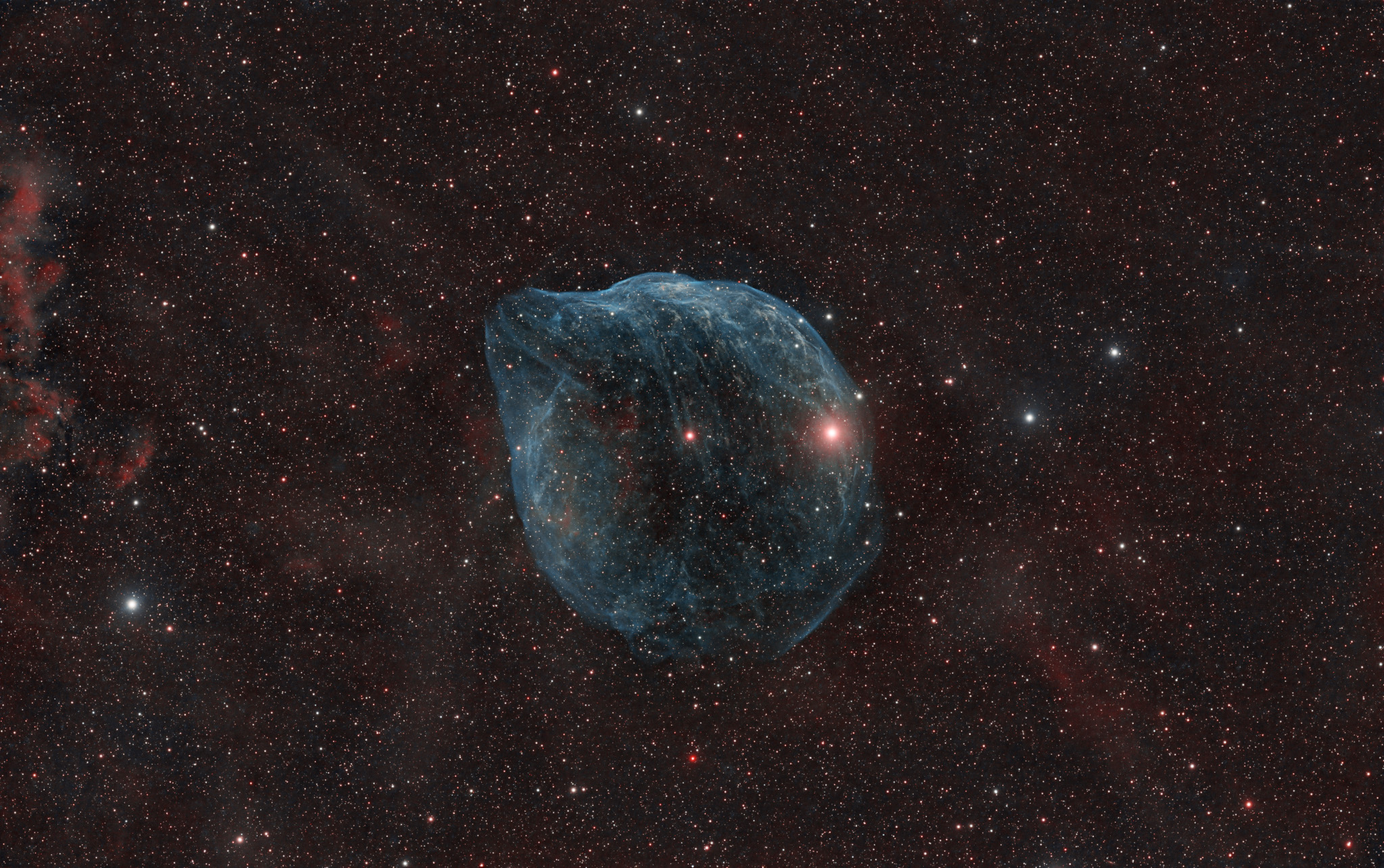 APOD: 2024 June 7 – Sharpless 308: The Dolphin Head Nebula