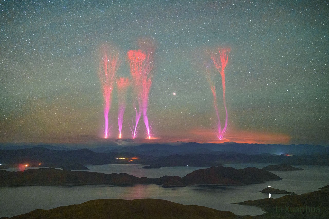 Gigantic Jets over Himalayan Mountains — APOD for 2024-06-18