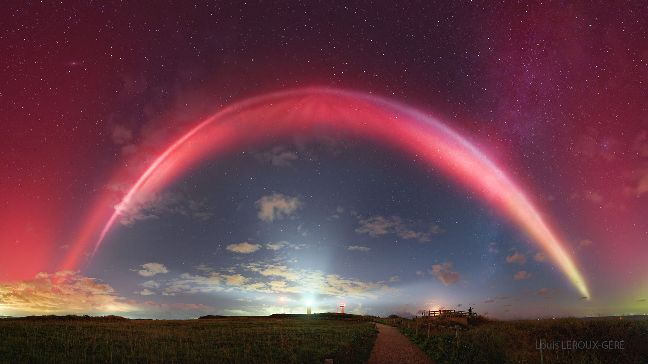 APOD: 2024 October 28 – STEVE: A Glowing River over France
