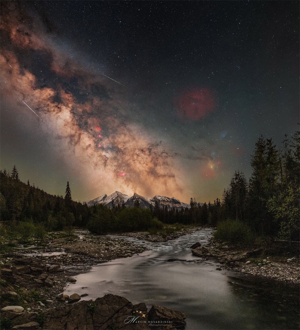 A Night Sky over the Tatra Mountains — APOD for 2024-09-11