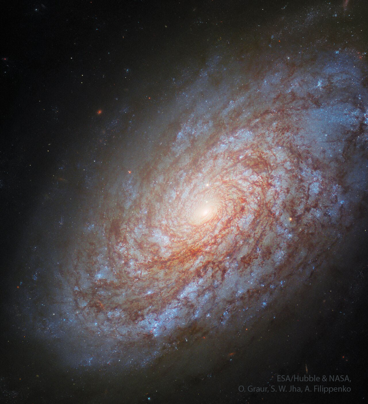 APOD: 2025 April 7 – NGC 4414: A Flocculent Spiral Galaxy