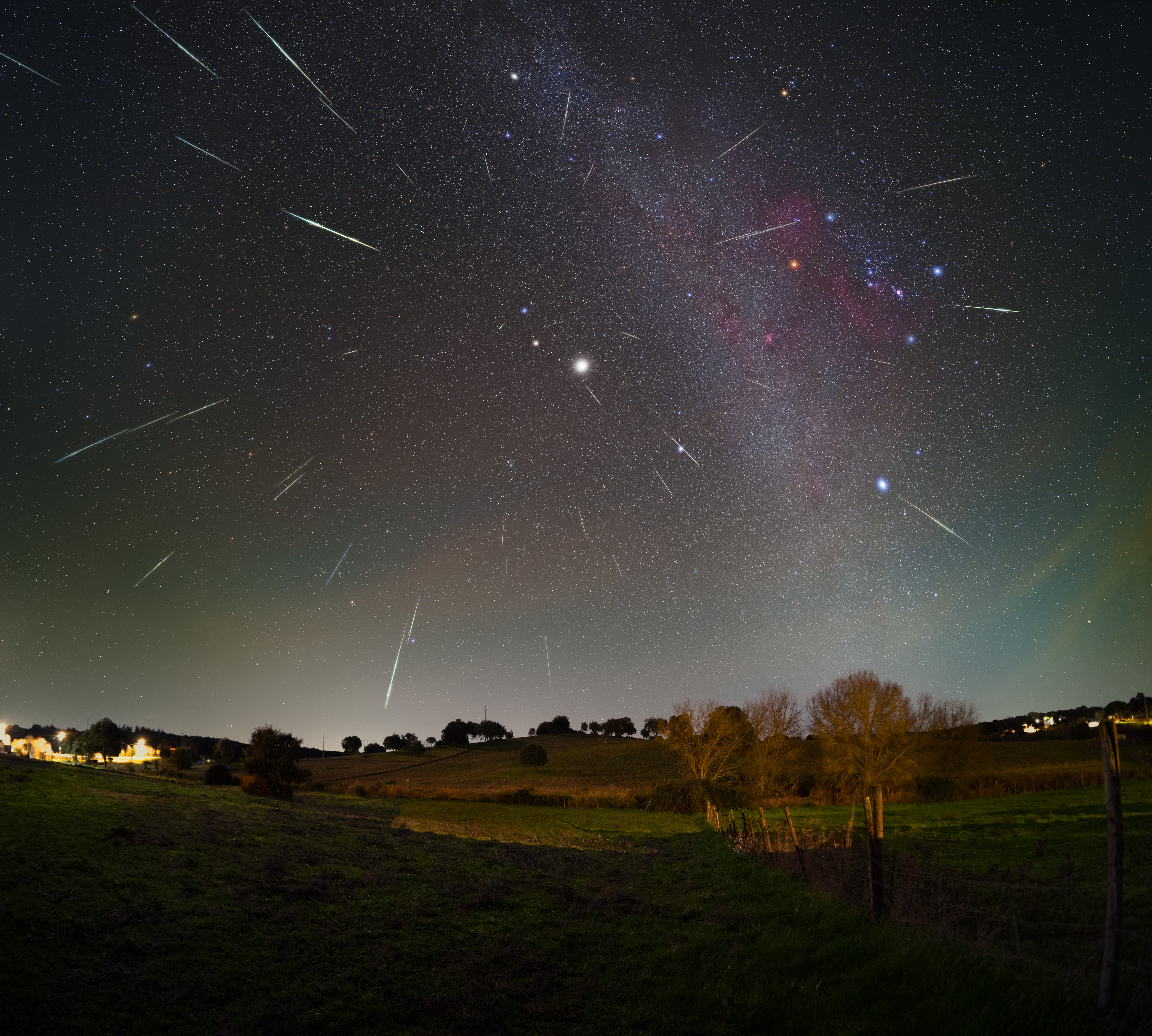 APOD: 2025 December 18 – Jupiter and the Meteors from Gemini