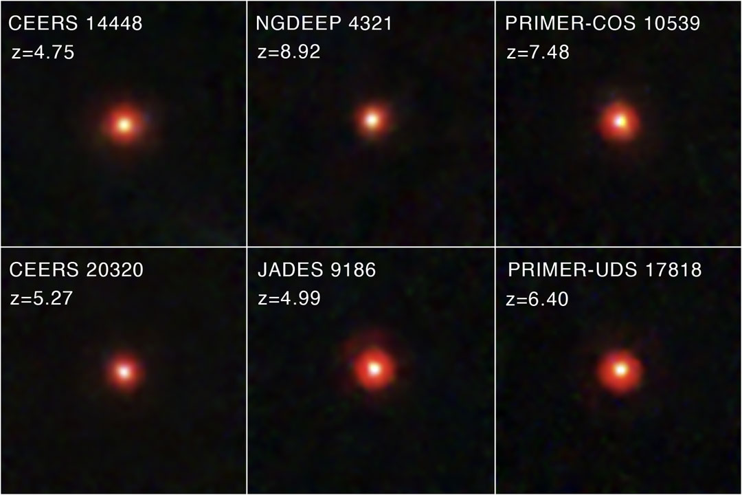 APOD: 2025 December 24 – Mystery: Little Red Dots in the Early Universe