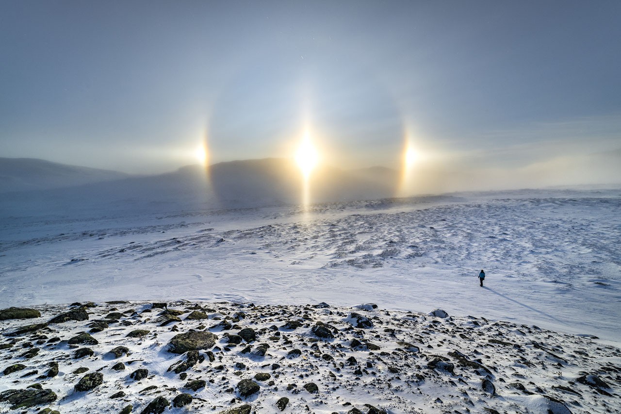 Parhelia at Abisko — APOD for 2025-02-15