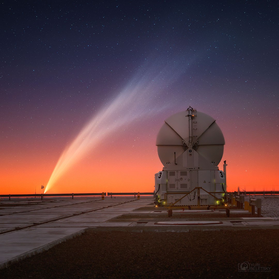 Comet G3 ATLAS: a Tail and a Telescope — APOD for 2025-01-24