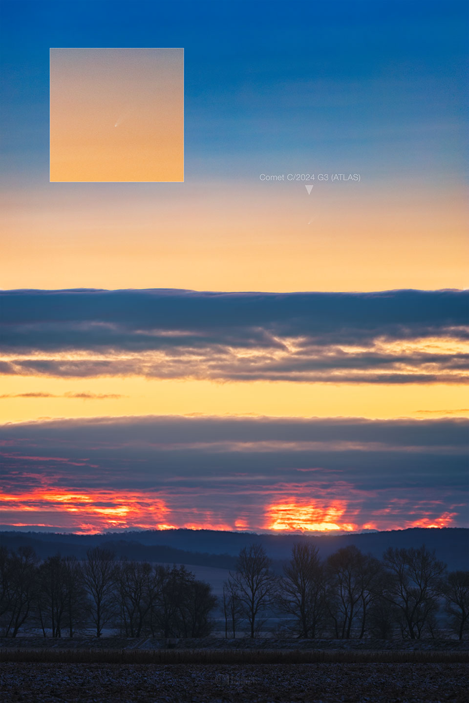 APOD: 2025 January 13 – Comet ATLAS Before Sunrise
