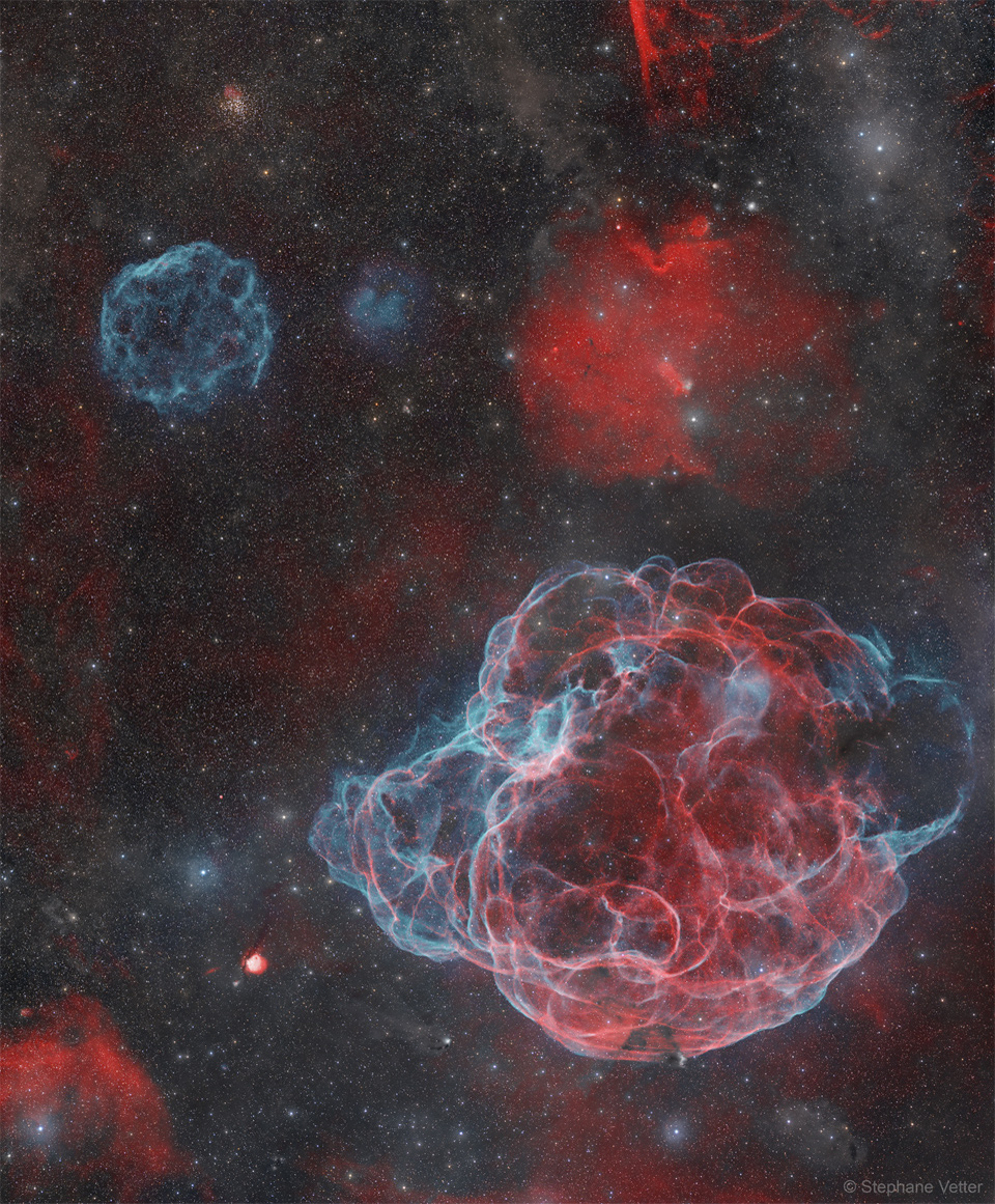 APOD: 2025 January 8 – Supernova Remnants Big and Small