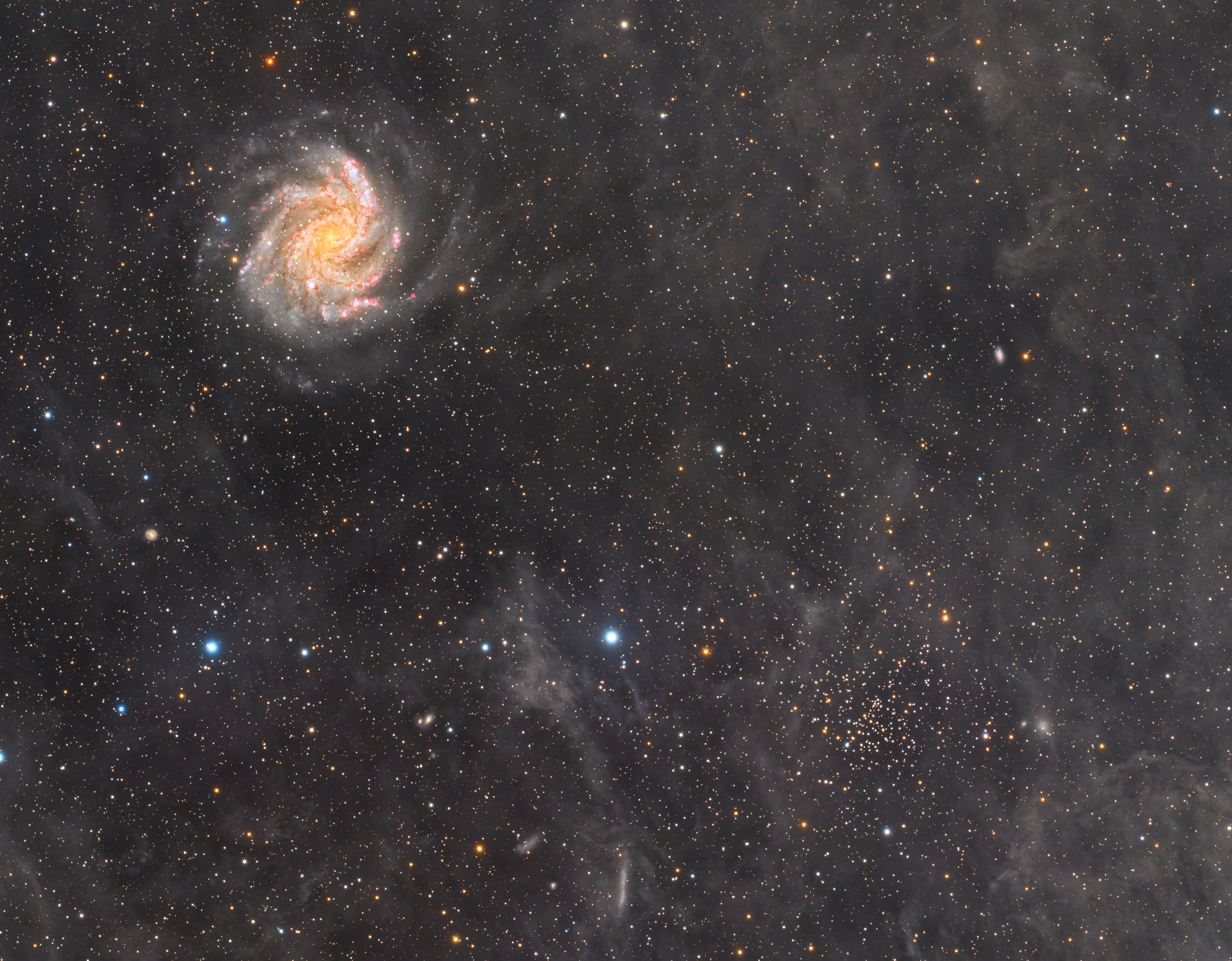 APOD: 2025 July 4 – NGC 6946 and NGC 6939