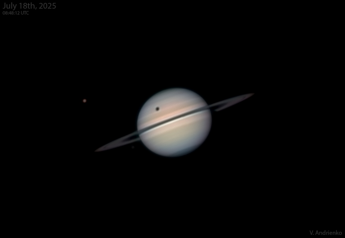 APOD: 2025 July 24 – Titan Shadow Transit
