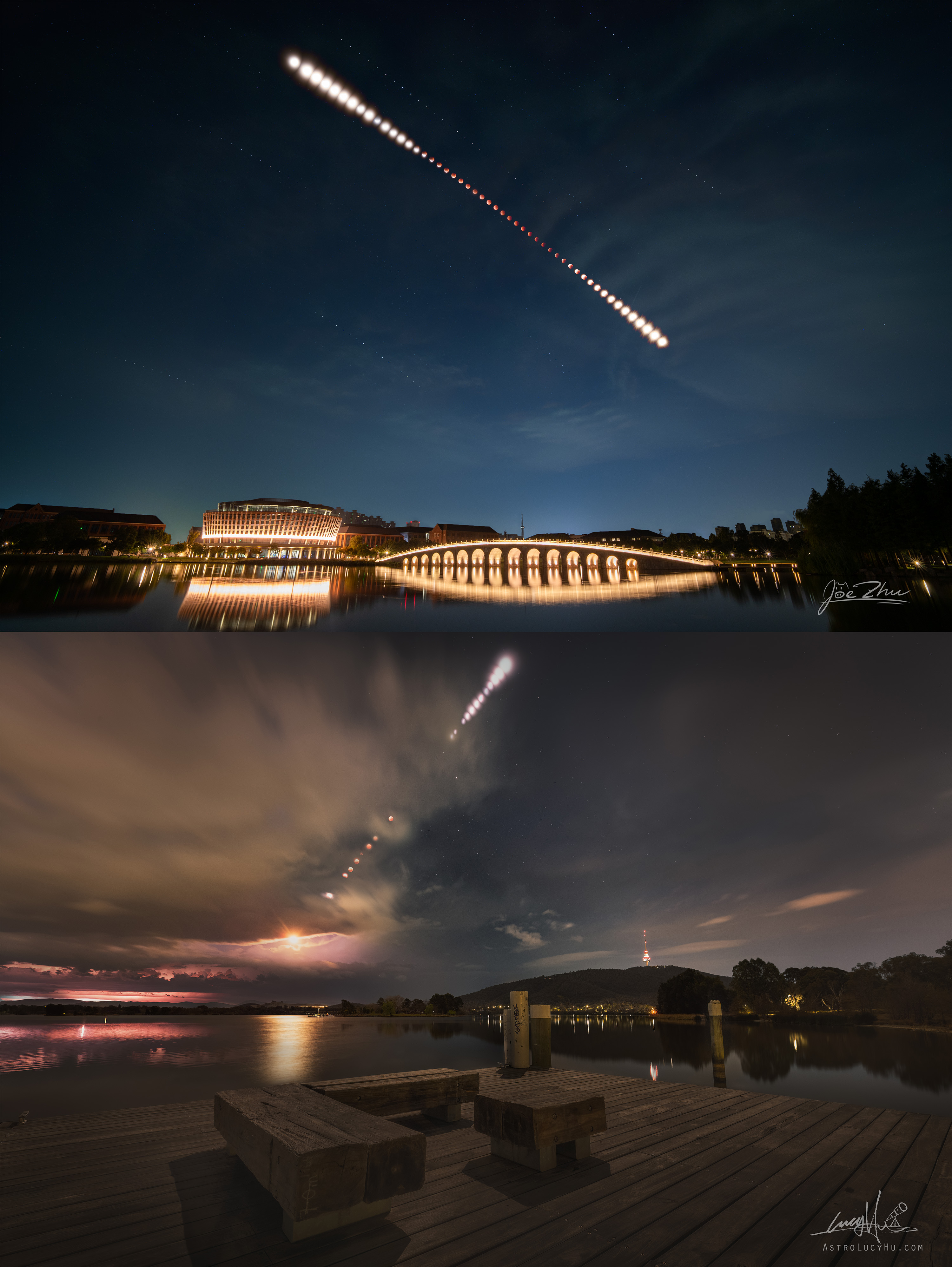 APOD: 2025 September 12 – Lunar Eclipse in Two Hemispheres
