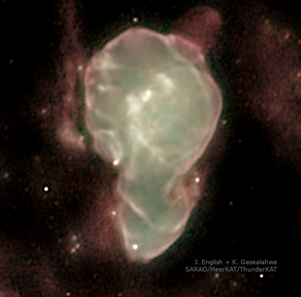 APOD: 2025 September 3 – Cir X1: Jets in the Africa Nebula