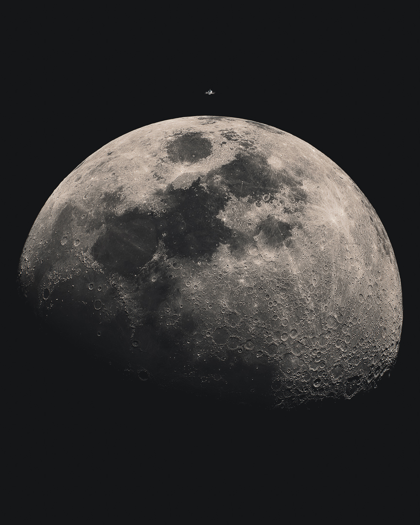 APOD: 2026 April 15 – The ISS Transits the Moon