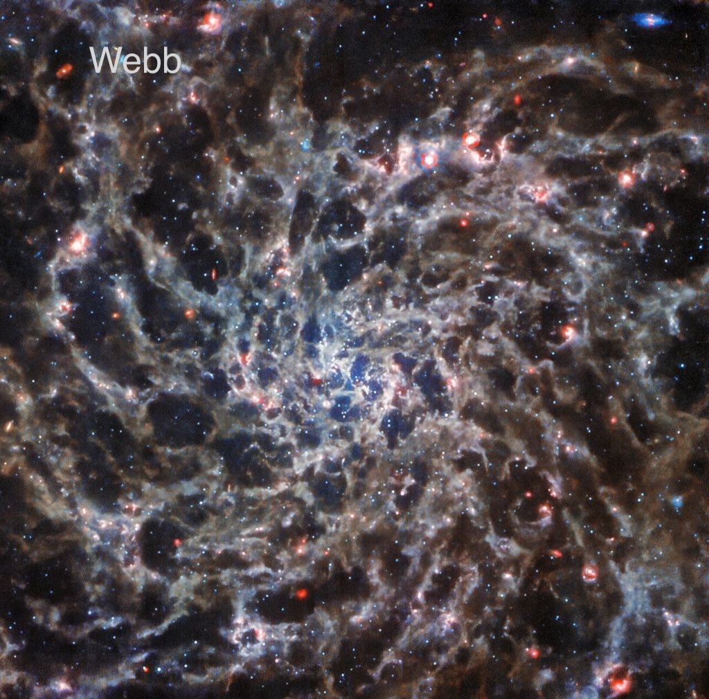 APOD: 2026 February 26 – Webb and Hubble: IC 5332