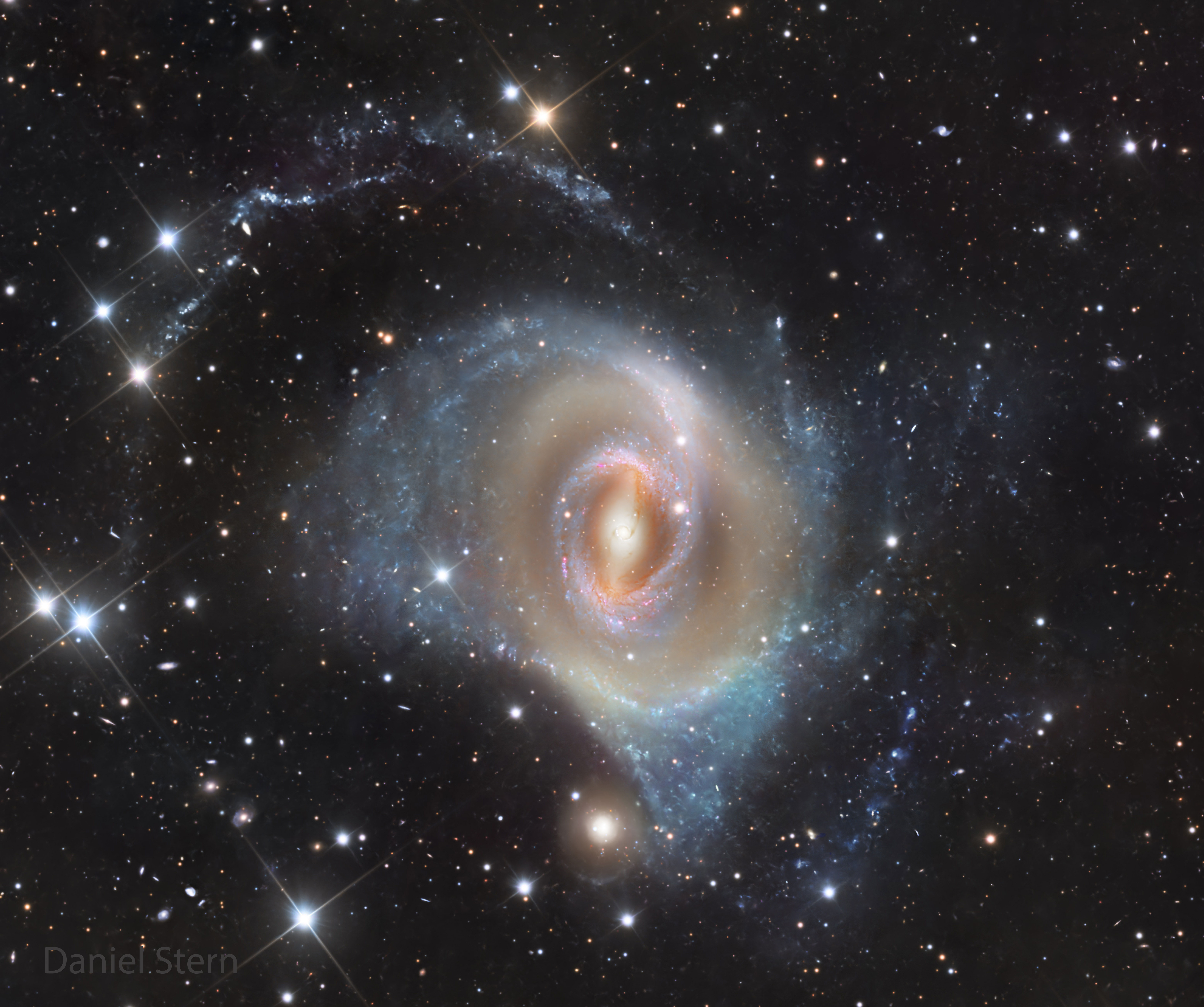 APOD: 2026 February 4 – Spiral Galaxy NGC 1512: Wide Field
