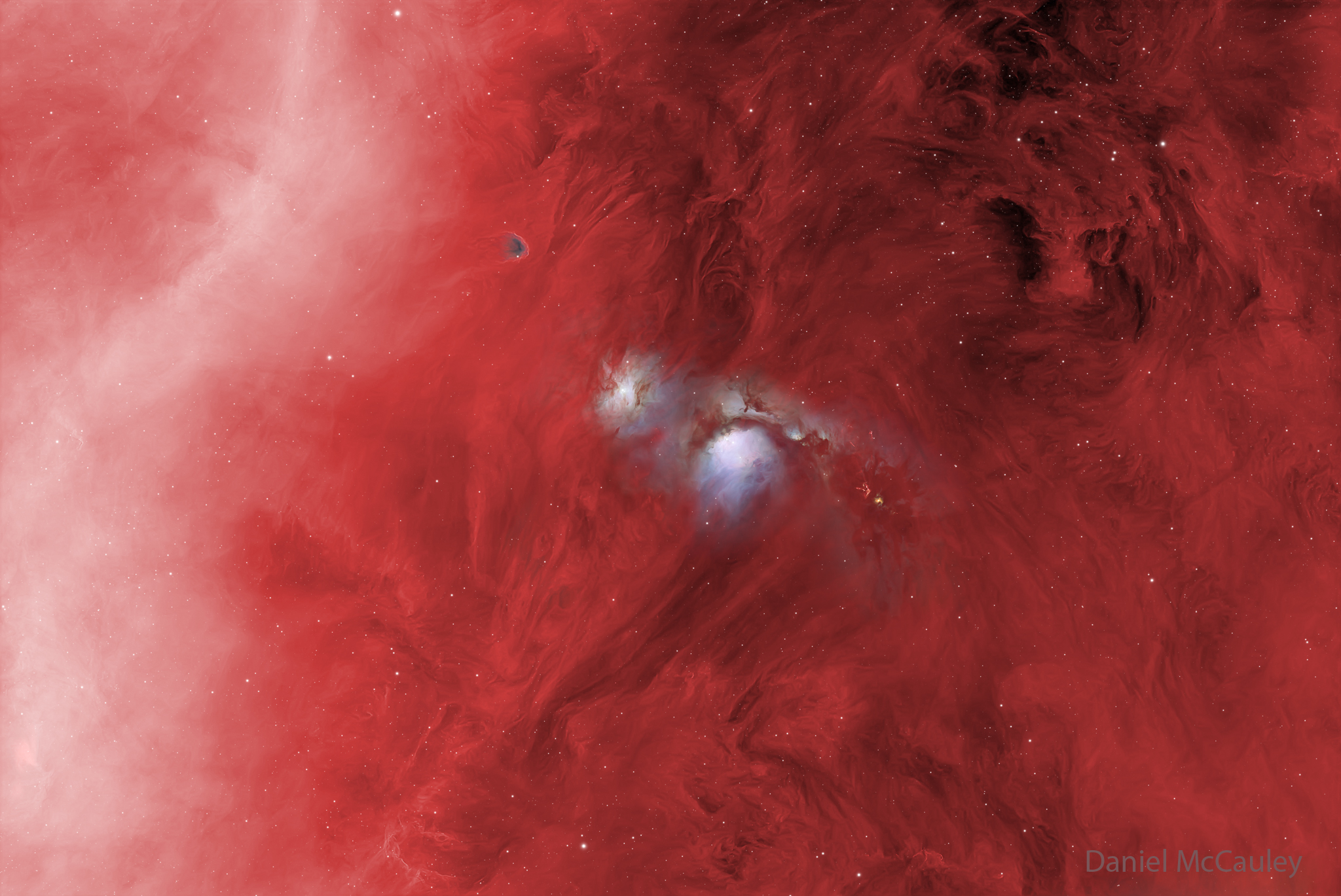 APOD: 2026 January 28 – M78: Reflecting Blue in a Sea of Red