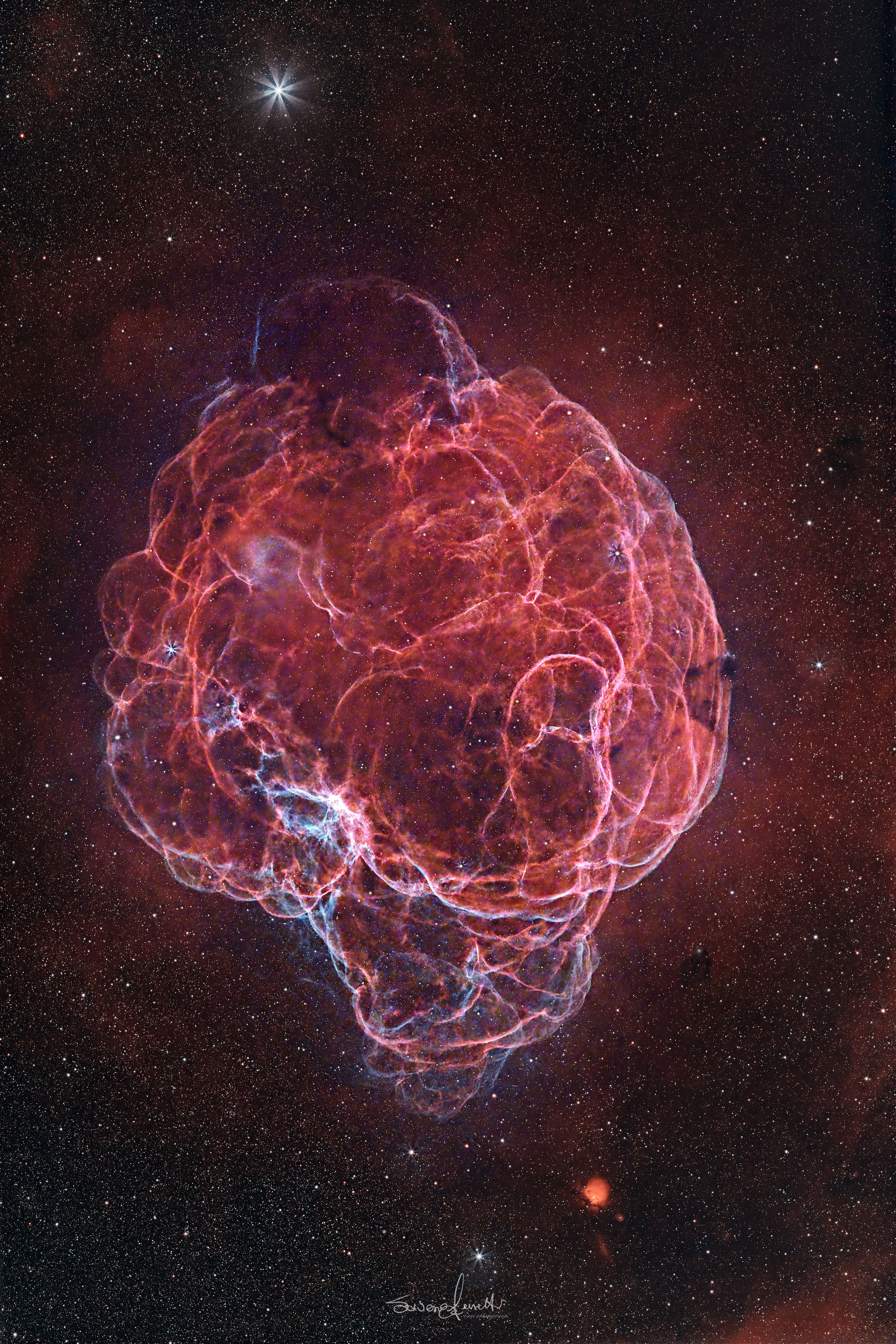 APOD: 2026 January 7 – Simeis 147: The Spaghetti Nebula Supernova Remnant
