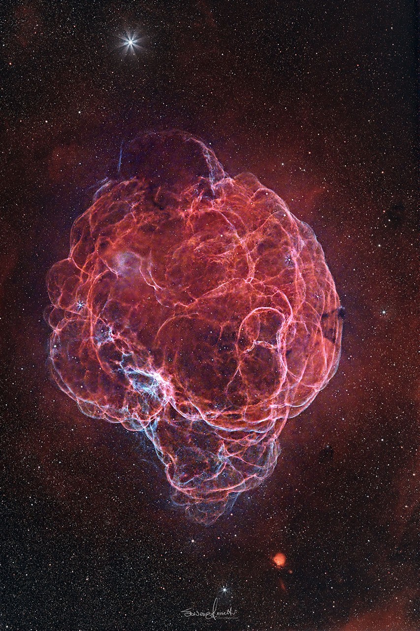 Simeis 147: The Spaghetti Nebula Supernova Remnant — APOD for 2026-01-07