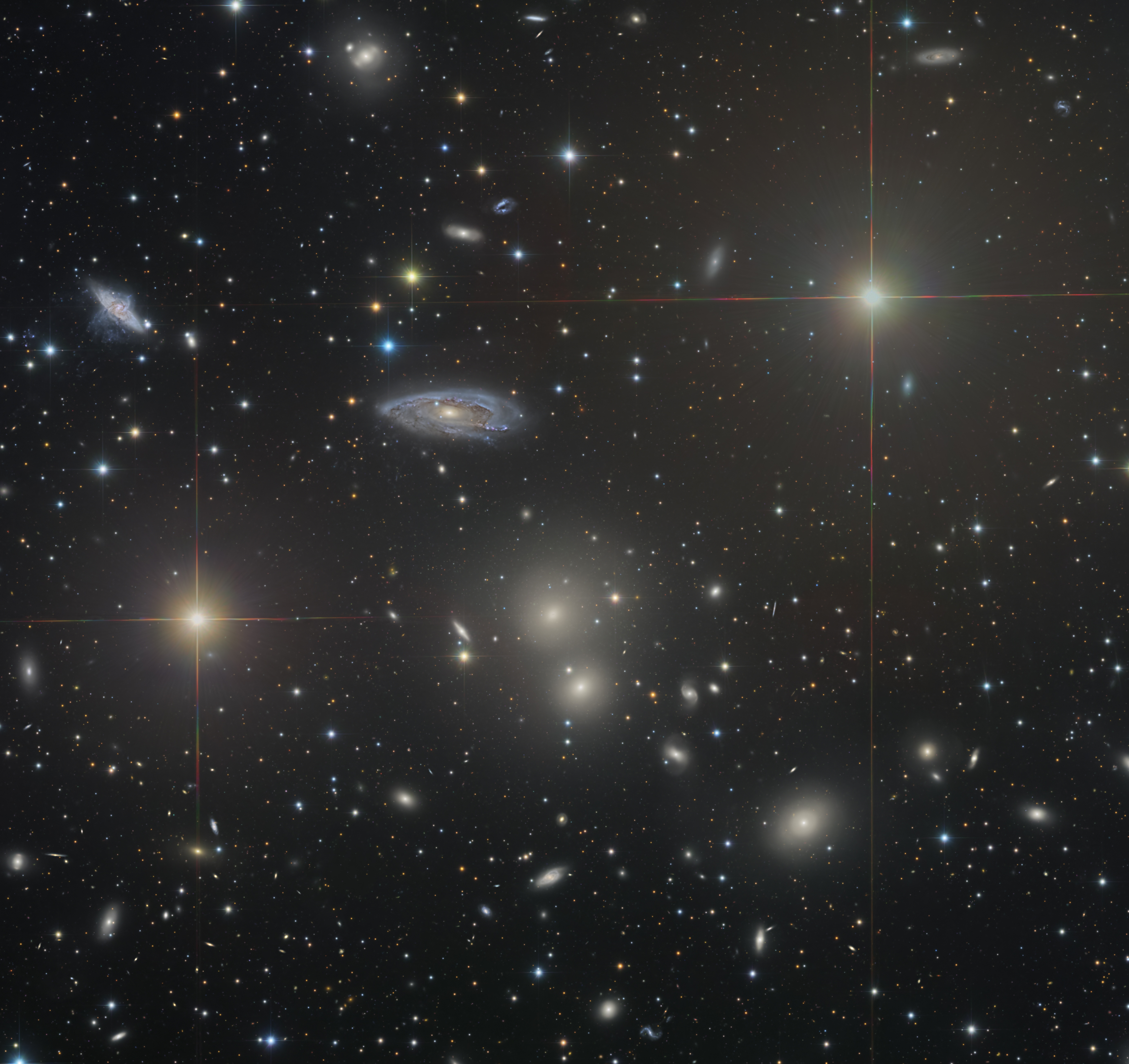 APOD: 2026 June 5 – The Hydra Cluster of Galaxies