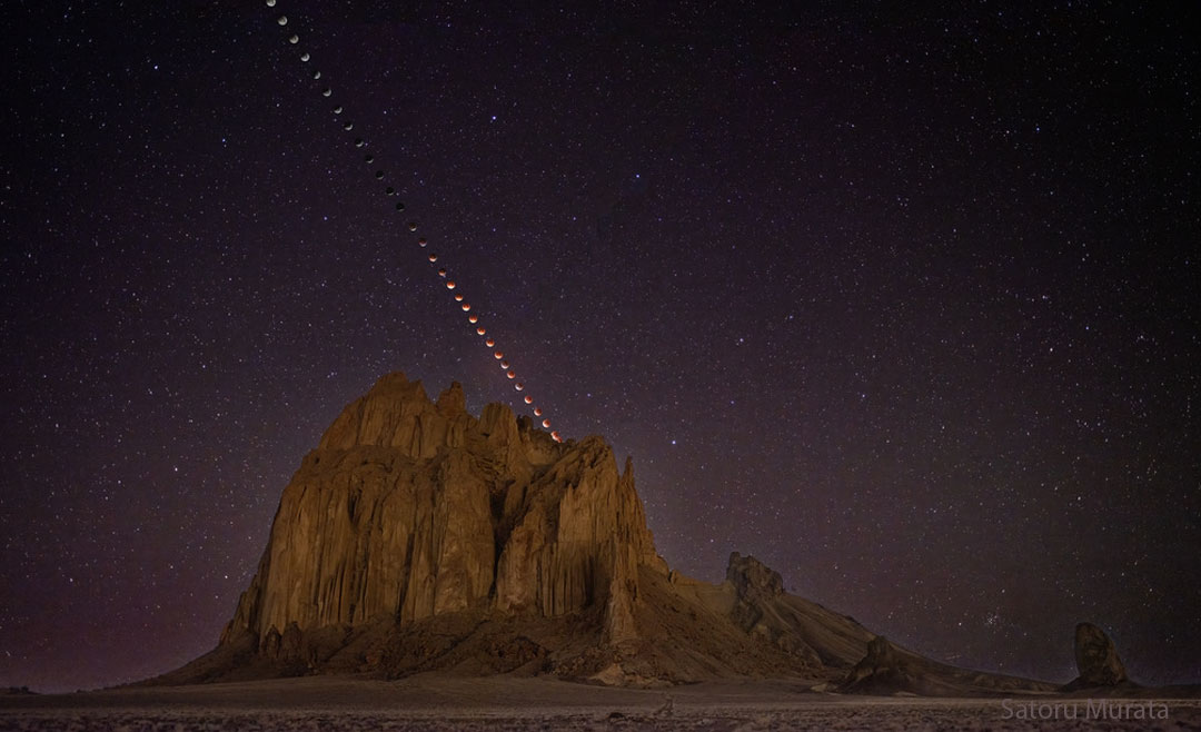 APOD: 2026 March 5 – Total Lunar Eclipse over Tse Bitai