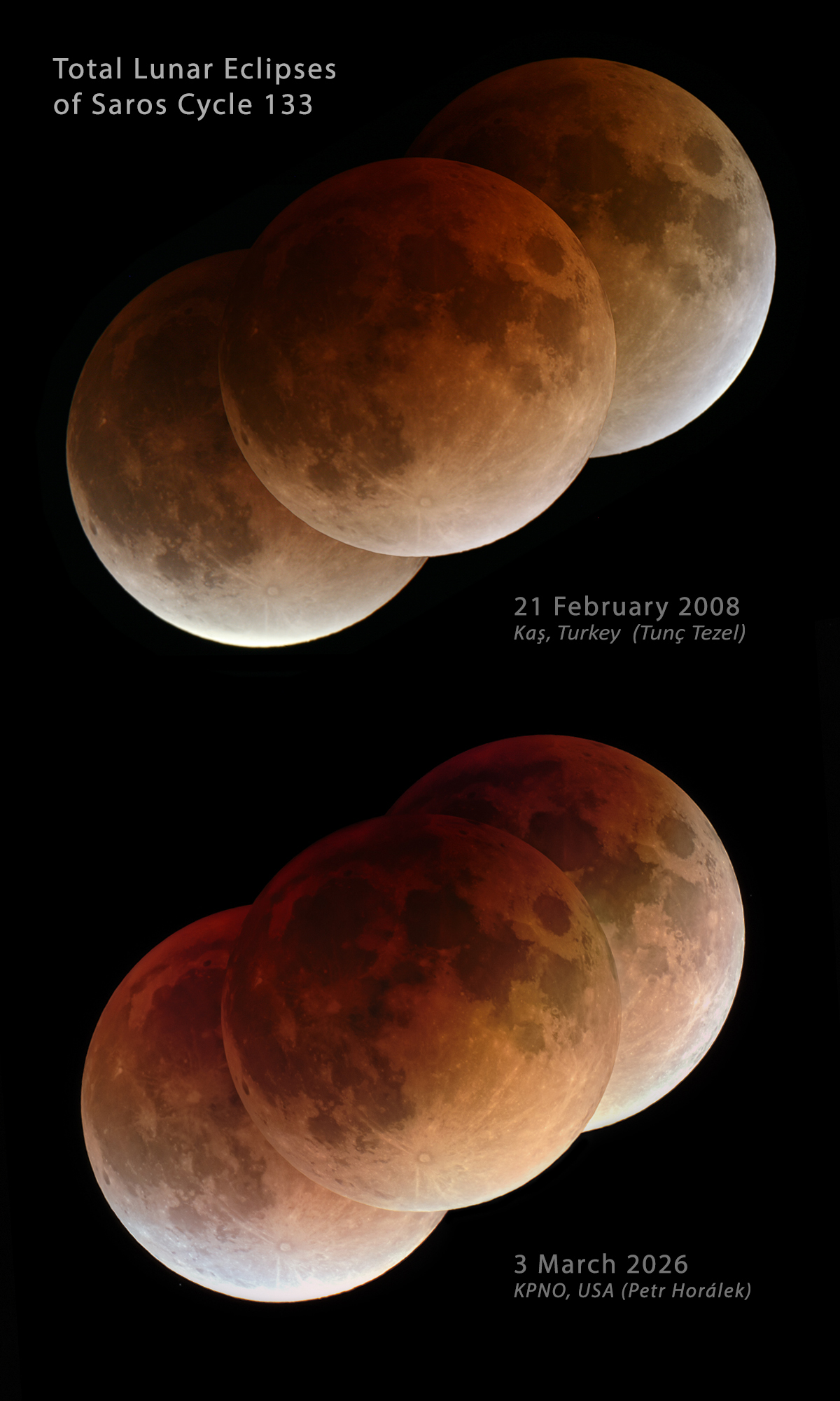 APOD: 2026 March 7 – Two Eclipses of Saros 133