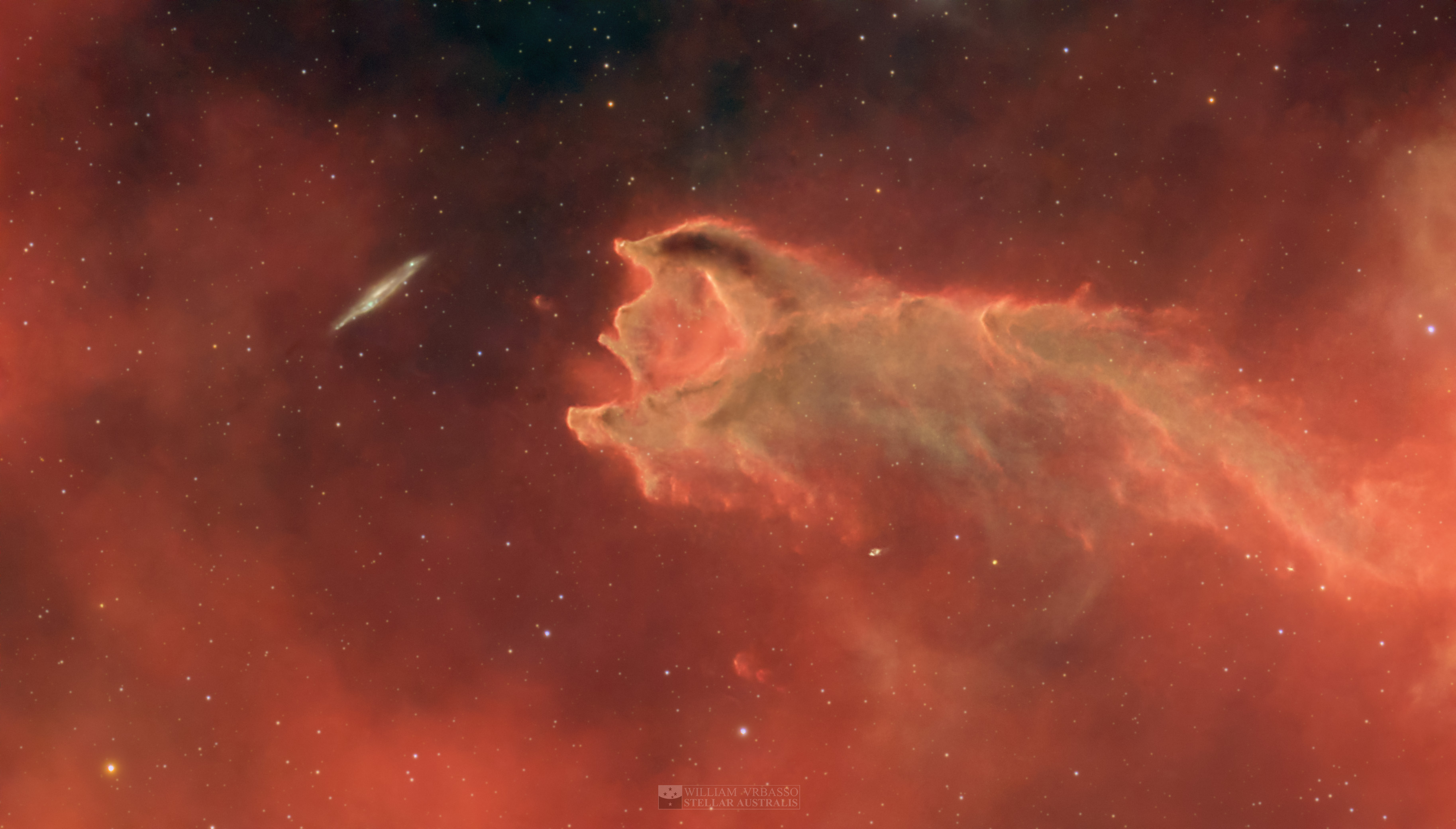 APOD: 2026 March 11 – CG 4: The Globule and the Galaxy