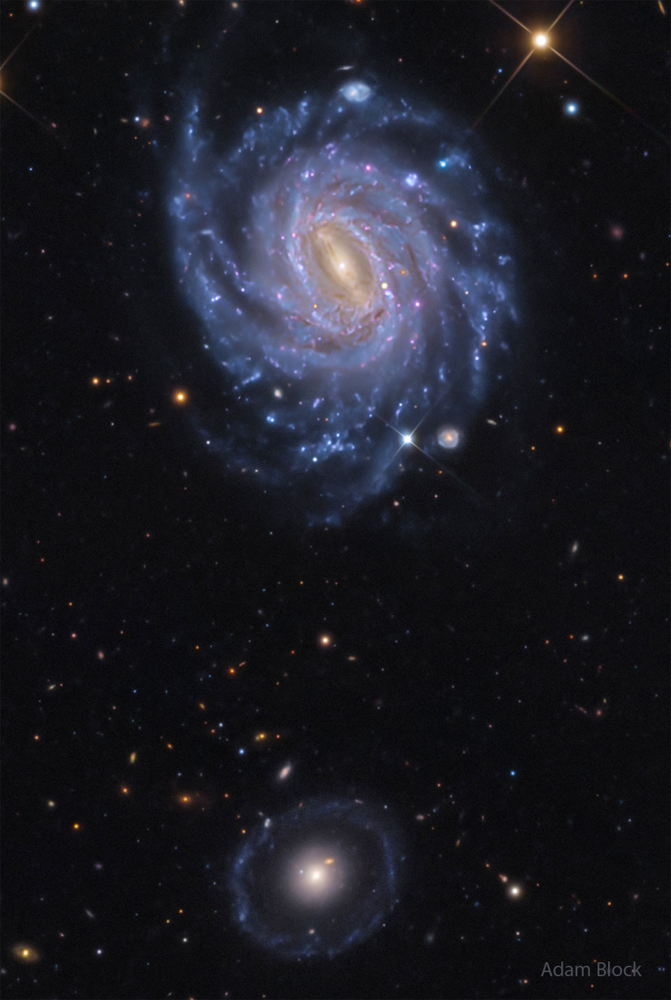 APOD: 2026 May 26 – NGC 3660 and Burcins Galaxy