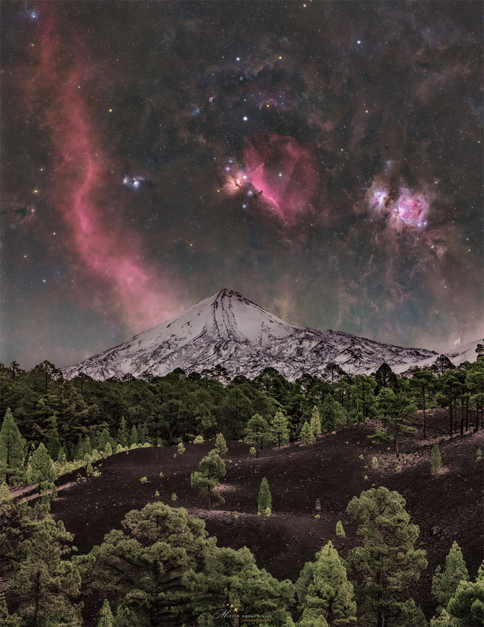 APOD: 2026 May 5 – Orion over Mount Teide