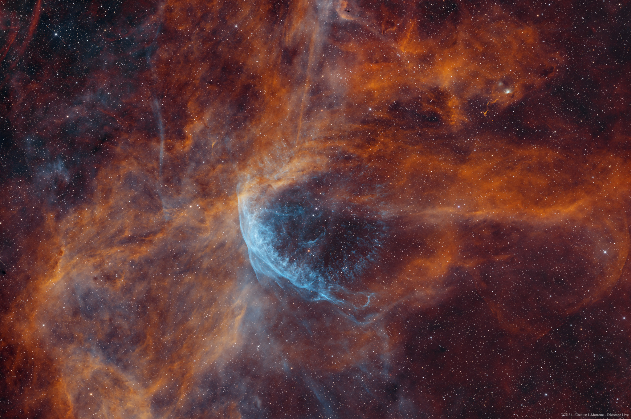 APOD: 2026 May 22 – The Nebulous Realm of WR 134