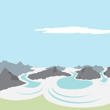 Animation of Satellite over glaciers