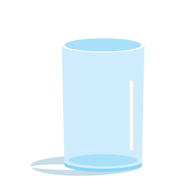 Animation of water filling up a glass.