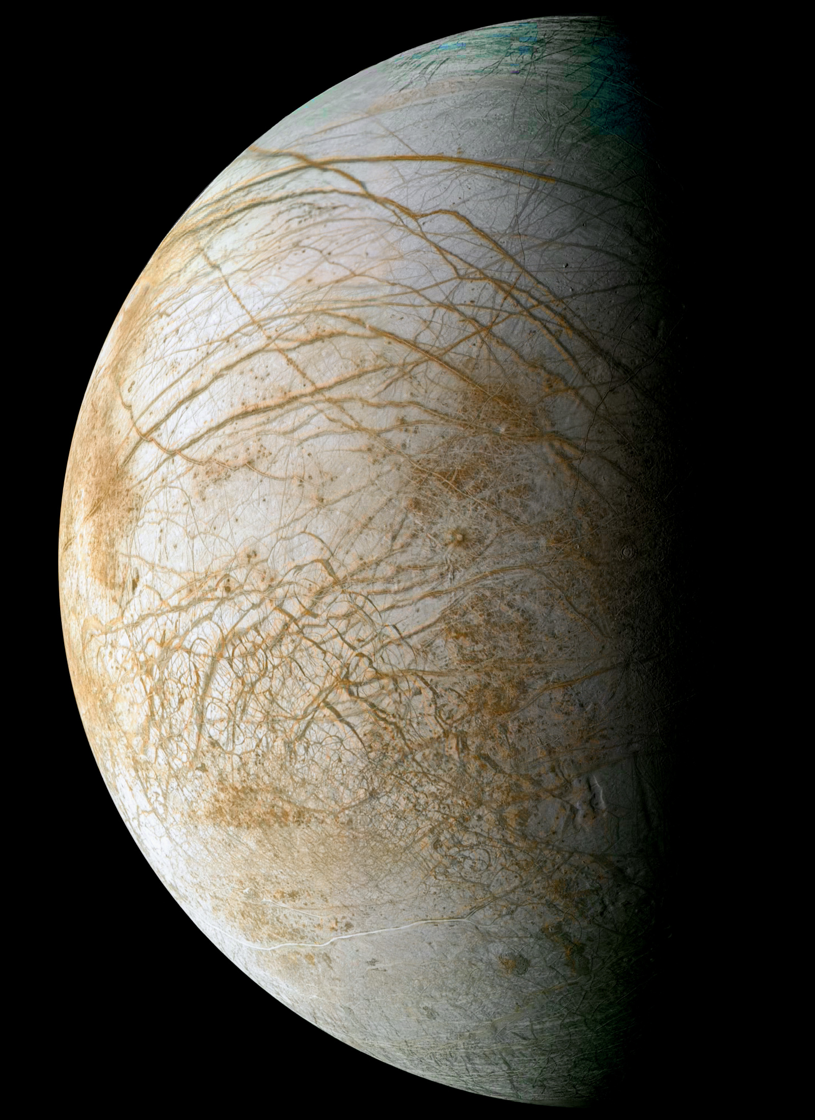 Giant lakes trapped in Europa's crust bust up this distant moon's icy surface.