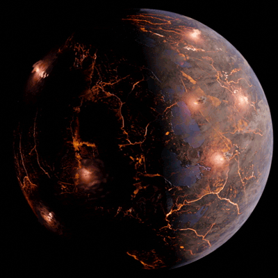 Volcanoes erupt and clouds swirl in this animation of the Earth-size world LP 791-18 d.Credit: NASA’s Goddard Space Flight Center/Chris Smith (KRBwyle)