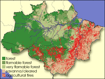 Map of Fire Susceptibility