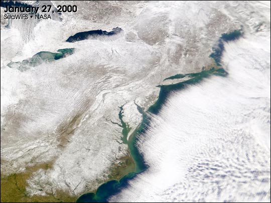 Snow cover from SeaWiFS