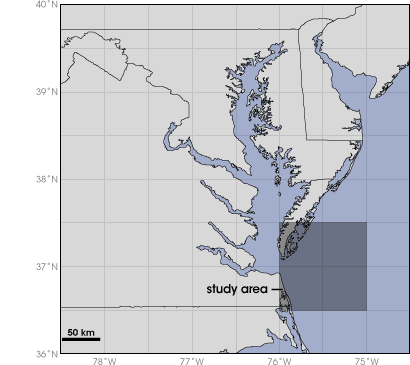 Map of Chesapeake Bay study area